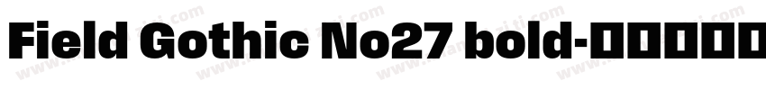 Field Gothic No27 bold字体转换